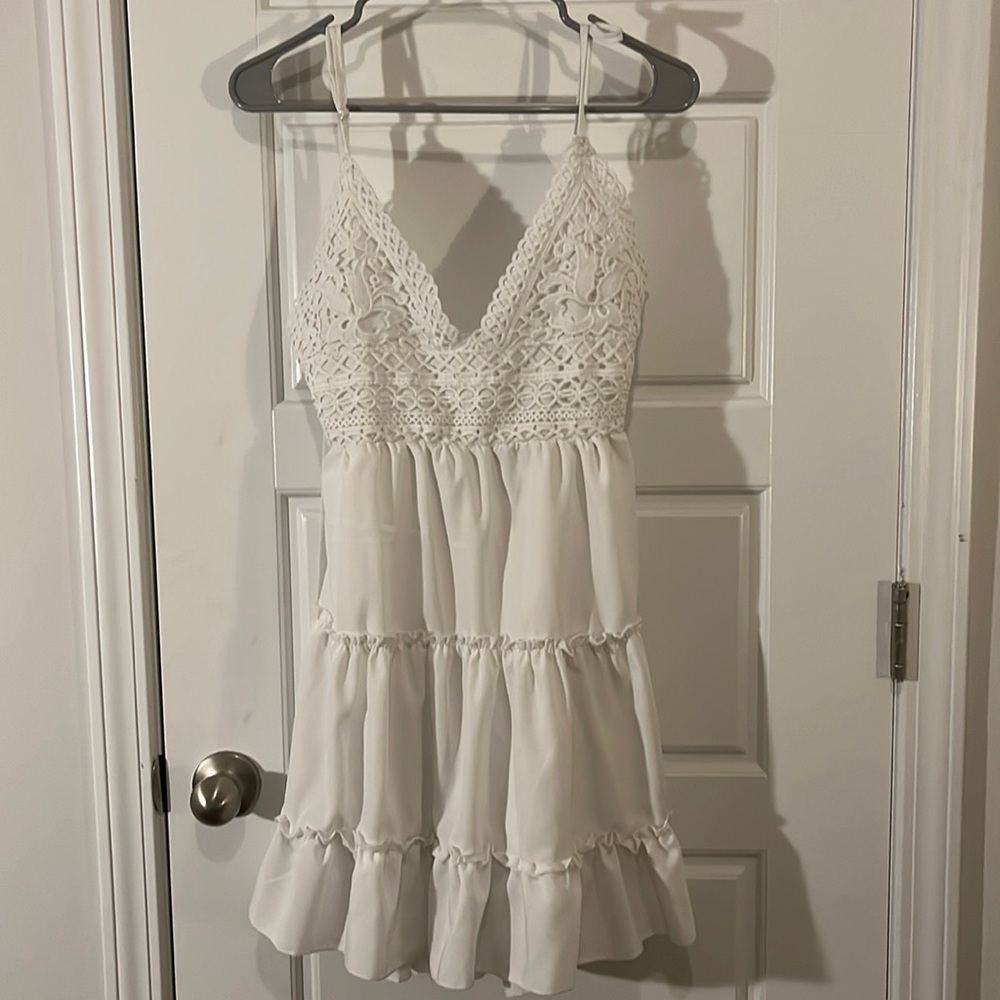 white dress